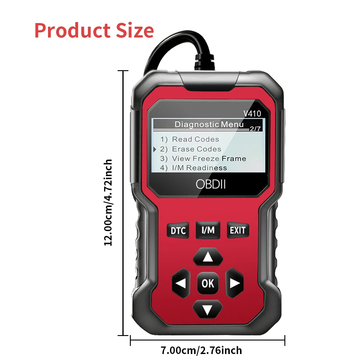 Car Obd2 Scanner Diagnostic Tool Code Reader Engine Fault Code Reader Scanner.
